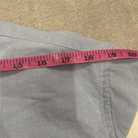 [XL]U.S. Polo Assn. Men's Light Blue Shirt Red White Stripes Embroidered Logo - Picture 9 of 10